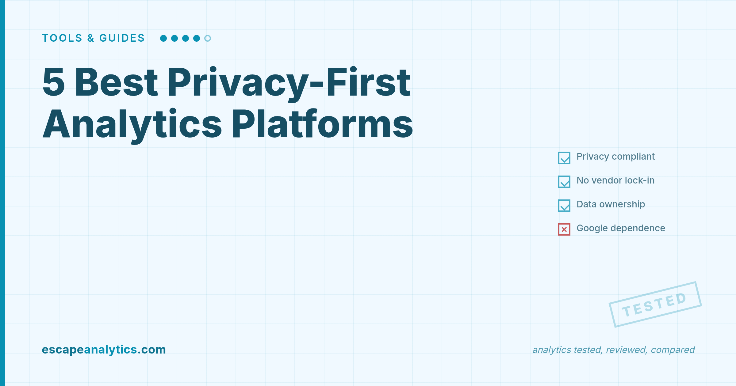 The 6 Best Privacy-First Analytics Platforms: Complete Comparison