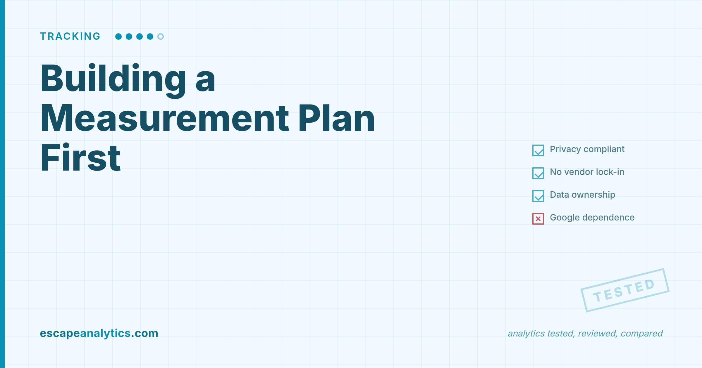 Building a Measurement Plan Before You Touch Any Tool
